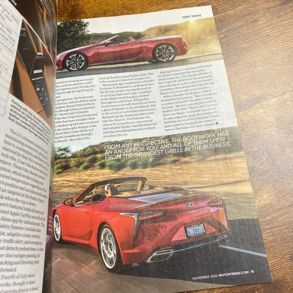 MOTOR TREND MAGAZINE-------NOVEMBER 2020
